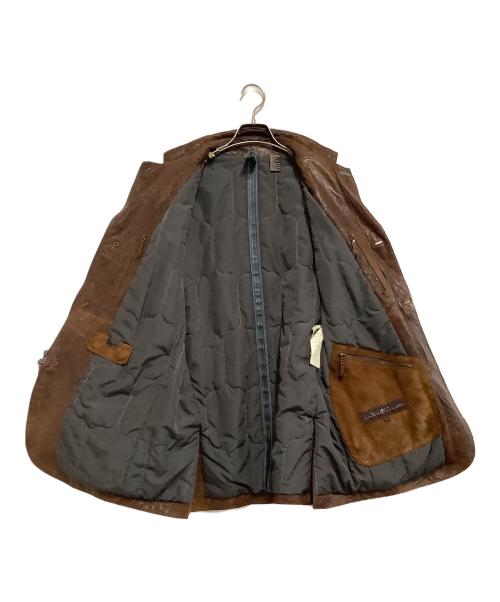 Timberland（ティンバーランド）Timberland (ティンバーランド) レザージャケット Limited Collection  ブラウン サイズ:Lの古着・服飾アイテム