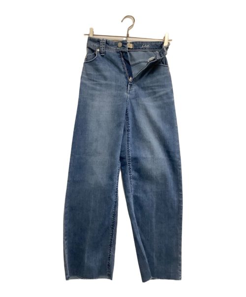 YANUK（ヤヌーク）YANUK (ヤヌーク) ワイドストレートデニムパンツ ブルー サイズ:21 未使用品の古着・服飾アイテム