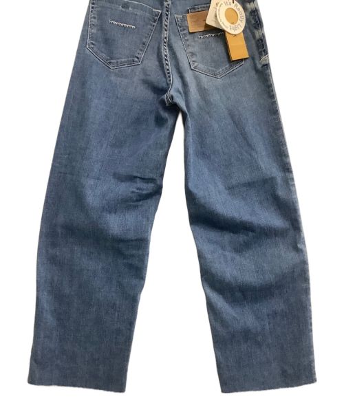 YANUK（ヤヌーク）YANUK (ヤヌーク) ワイドストレートデニムパンツ ブルー サイズ:21 未使用品の古着・服飾アイテム