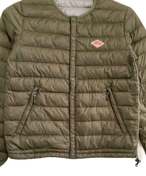 DANTON（ダントン）DANTON (ダントン) ライトダウンジャケット インナーダウンクルーネック グリーン サイズ:34の古着・服飾アイテム