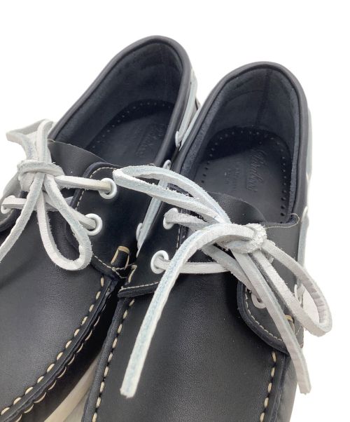 PARABOOT（パラブーツ）PARABOOT (パラブーツ) デッキシューズ BARTH ブラック×ホワイト サイズ:3の古着・服飾アイテム