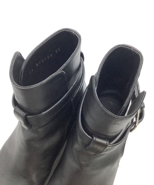 Saint Laurent Paris（サンローランパリ）Saint Laurent Paris (サンローランパリ) レザー ショートブーツ ブラック サイズ:36の古着・服飾アイテム