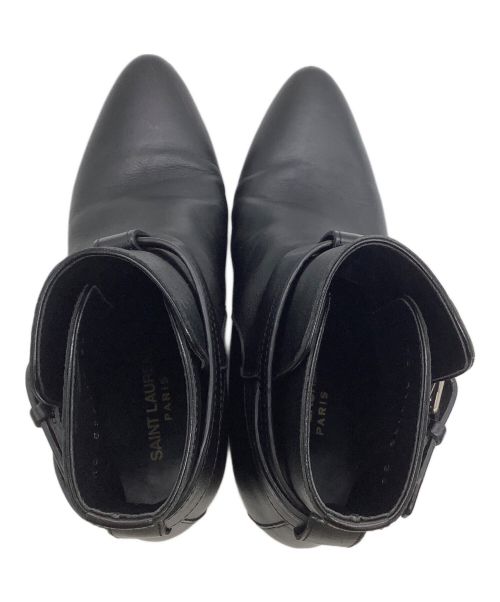 Saint Laurent Paris（サンローランパリ）Saint Laurent Paris (サンローランパリ) レザー ショートブーツ ブラック サイズ:36の古着・服飾アイテム