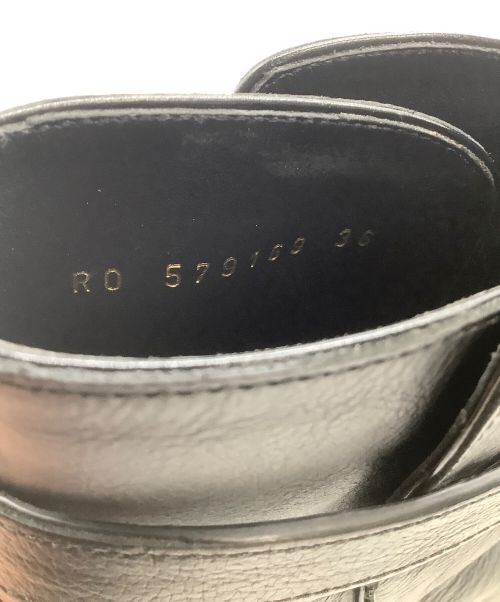 Saint Laurent Paris（サンローランパリ）Saint Laurent Paris (サンローランパリ) レザー ショートブーツ ブラック サイズ:36の古着・服飾アイテム