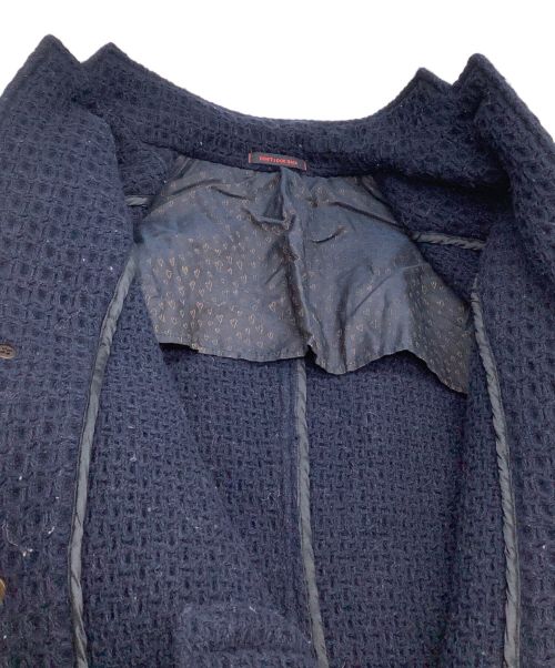 THE GIGI（ザ・ジジ）THE GIGI (ザ・ジジ) ニットコート　ALIOTH MI ネイビー サイズ:46の古着・服飾アイテム