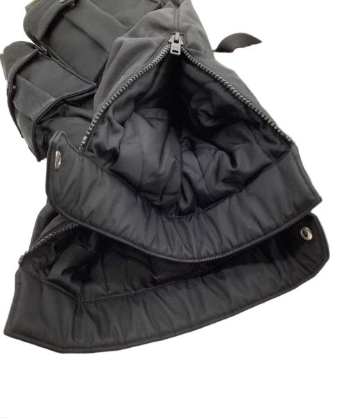 PRADA（プラダ）PRADA (プラダ) ダウン切替ウールジャケット カーキ×ブラック サイズ:36の古着・服飾アイテム