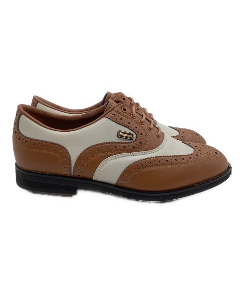 macgregor（マクレガー）macgregor (マクレガー) ゴルフシューズ ブラウン×ホワイト サイズ:25の古着・服飾アイテム