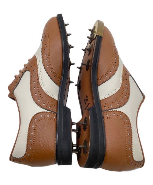 macgregor（マクレガー）macgregor (マクレガー) ゴルフシューズ ブラウン×ホワイト サイズ:25の古着・服飾アイテム