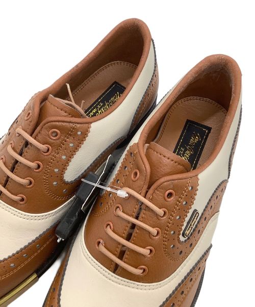 macgregor（マクレガー）macgregor (マクレガー) ゴルフシューズ ブラウン×ホワイト サイズ:25の古着・服飾アイテム