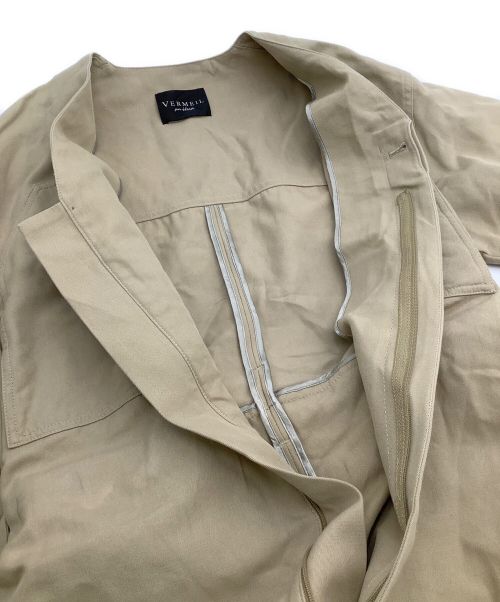 VERMEIL par iena（ヴェルメイユ パー イエナ）VERMEIL par iena (ヴェルメイユ パー イエナ) オールインワン ベージュ サイズ:freeの古着・服飾アイテム