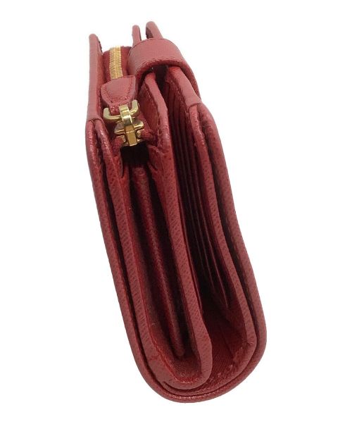 PRADA（プラダ）PRADA (プラダ) 2つ折り財布 レッドの古着・服飾アイテム