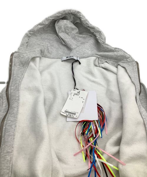 MSGM（エムエスジーエム）MSGM (エムエスジーエム) ジップパーカー ライトグレー サイズ:Mの古着・服飾アイテム