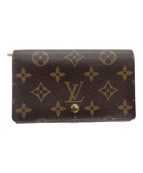 LOUIS VUITTON（ルイ ヴィトン）LOUIS VUITTON (ルイ ヴィトン) 2つ折り財布 モノグラム ポルトモネ・ビエ・トレゾール ブラウンの古着・服飾アイテム