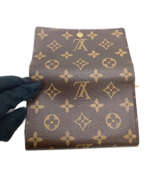 LOUIS VUITTON（ルイ ヴィトン）LOUIS VUITTON (ルイ ヴィトン) 2つ折り財布 モノグラム ポルトモネ・ビエ・トレゾール ブラウンの古着・服飾アイテム