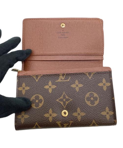 LOUIS VUITTON（ルイ ヴィトン）LOUIS VUITTON (ルイ ヴィトン) 2つ折り財布 モノグラム ポルトモネ・ビエ・トレゾール ブラウンの古着・服飾アイテム