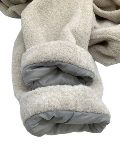 grin（グリン）grin (グリン) ウールボアノーカラーコート アイボリー サイズ:２の古着・服飾アイテム