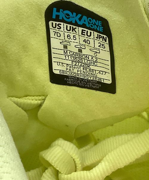 HOKAONEONE（ホカオネオネ）HOKAONEONE (ホカオネオネ) ランニングシューズ イエロー サイズ:25の古着・服飾アイテム