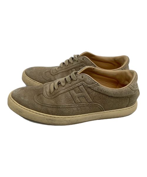 HERMES（エルメス）HERMES (エルメス) ローカットスニーカー ベージュ サイズ:39 1/2の古着・服飾アイテム