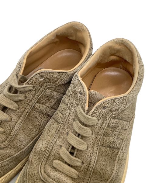 HERMES（エルメス）HERMES (エルメス) ローカットスニーカー ベージュ サイズ:39 1/2の古着・服飾アイテム