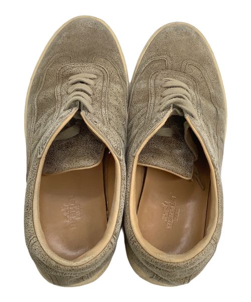 HERMES（エルメス）HERMES (エルメス) ローカットスニーカー ベージュ サイズ:39 1/2の古着・服飾アイテム