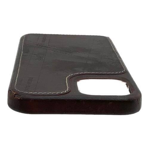 HERMES（エルメス）HERMES (エルメス) iPhone 12PROケース　HERMES　ボルデュック　ブラウン ブラウンの古着・服飾アイテム