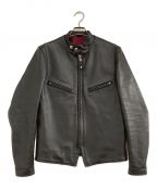 Schottショット）の古着「シングルライダースジャケット」｜ブラック