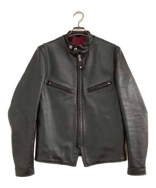 Schott（ショット）Schott (ショット) シングルライダースジャケット ブラック サイズ:34の古着・服飾アイテム