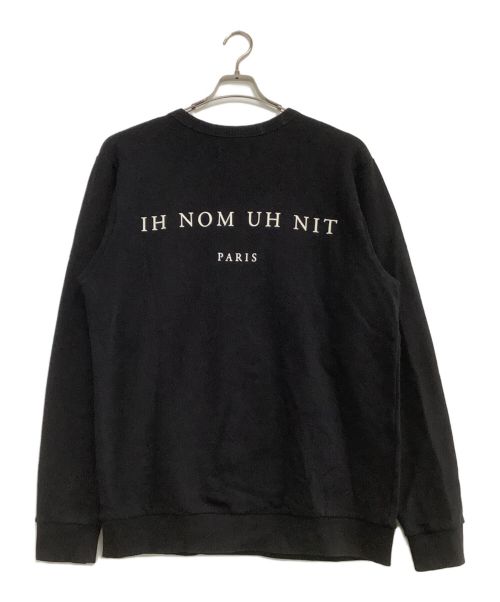 IH NOM UH NIT（インノミネイト）IH NOM UH NIT (インノミネイト) プリントスウェット ブラック サイズ:Lの古着・服飾アイテム