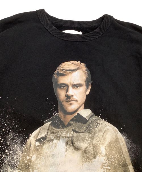 IH NOM UH NIT（インノミネイト）IH NOM UH NIT (インノミネイト) プリントスウェット ブラック サイズ:Lの古着・服飾アイテム