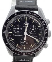OMEGA×SWATCH（オメガ×スウォッチ）の古着「腕時計　MISSION TO THE MOON」｜ブラック