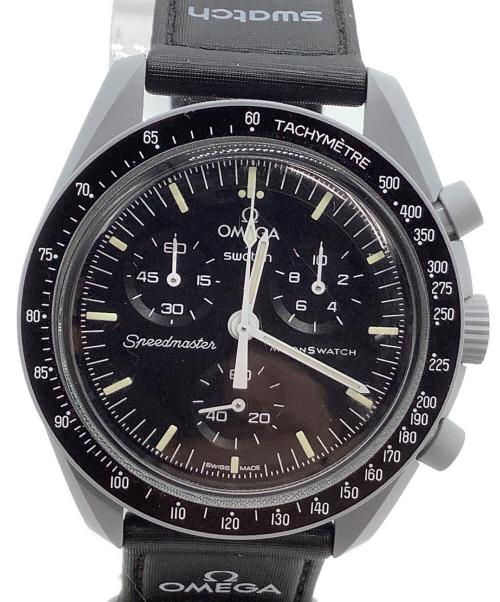 OMEGA（オメガ）OMEGA (オメガ) SWATCH (スウォッチ) 腕時計　MISSION TO THE MOON ブラックの古着・服飾アイテム