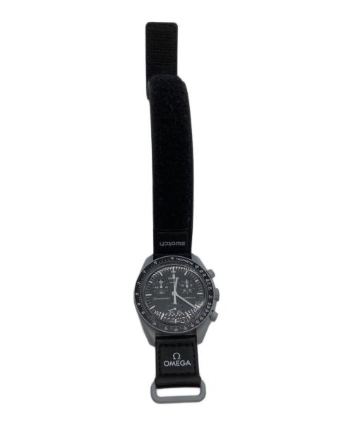 OMEGA（オメガ）OMEGA (オメガ) SWATCH (スウォッチ) 腕時計　MISSION TO THE MOON ブラックの古着・服飾アイテム