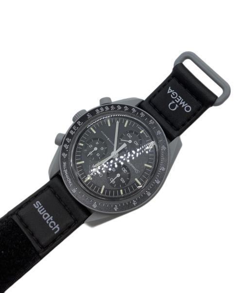 OMEGA（オメガ）OMEGA (オメガ) SWATCH (スウォッチ) 腕時計　MISSION TO THE MOON ブラックの古着・服飾アイテム