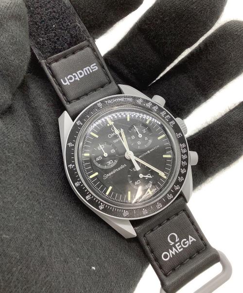 OMEGA（オメガ）OMEGA (オメガ) SWATCH (スウォッチ) 腕時計　MISSION TO THE MOON ブラックの古着・服飾アイテム