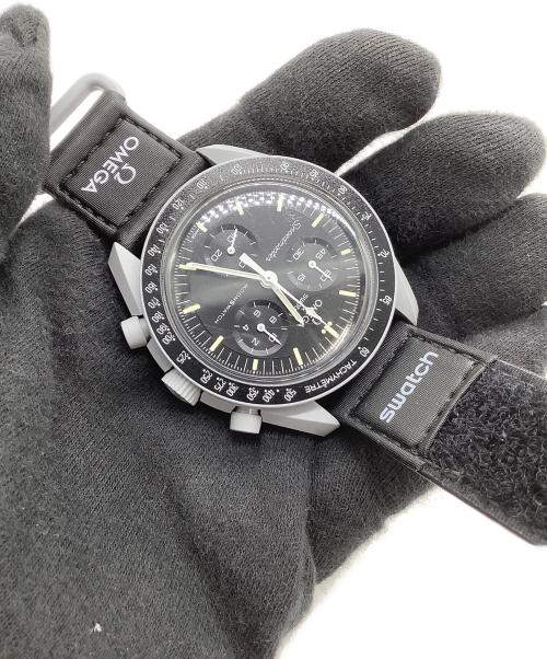 OMEGA（オメガ）OMEGA (オメガ) SWATCH (スウォッチ) 腕時計　MISSION TO THE MOON ブラックの古着・服飾アイテム