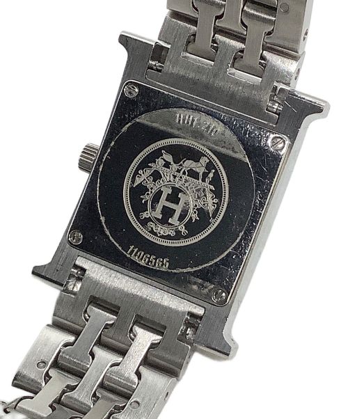 HERMES（エルメス）HERMES (エルメス) 腕時計　Hウォッチ　クォーツ シルバーの古着・服飾アイテム