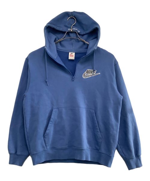 SUPREME（シュプリーム）SUPREME (シュプリーム) NIKE (ナイキ) プルオーバーパーカー ブルー サイズ:Mの古着・服飾アイテム
