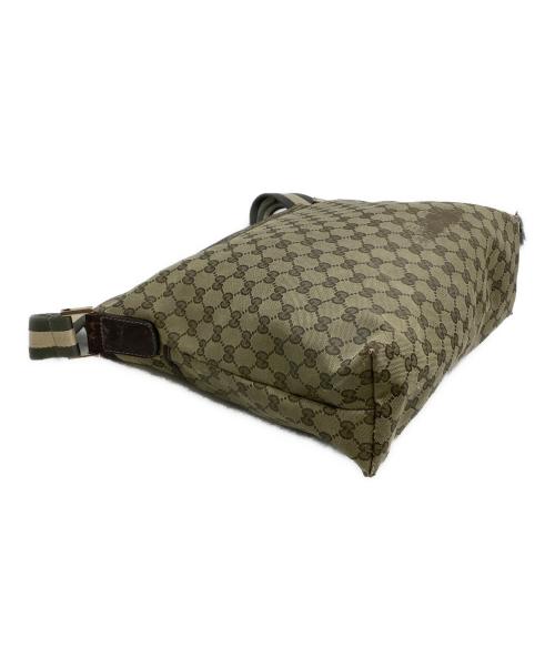 GUCCI（グッチ）GUCCI (グッチ) キャンバスショルダーバッグ シェリーライン ベージュの古着・服飾アイテム
