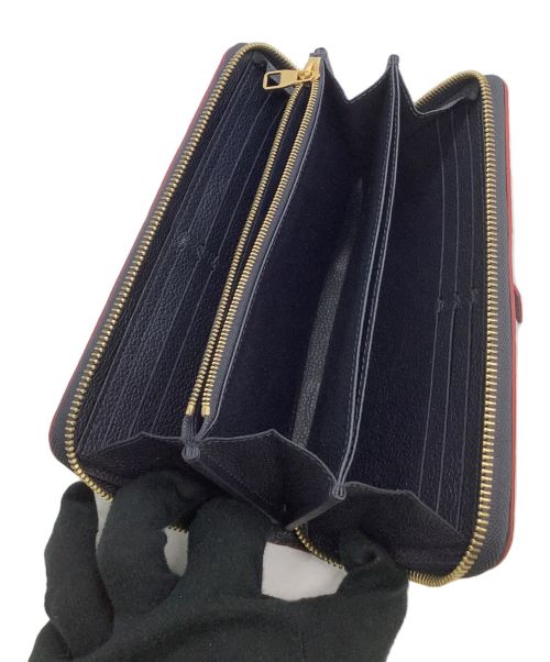 LOUIS VUITTON（ルイ ヴィトン）LOUIS VUITTON (ルイ ヴィトン) ラウンドファスナー財布 モノグラム・アンプラント マリーヌルージュ マリーヌルージュの古着・服飾アイテム