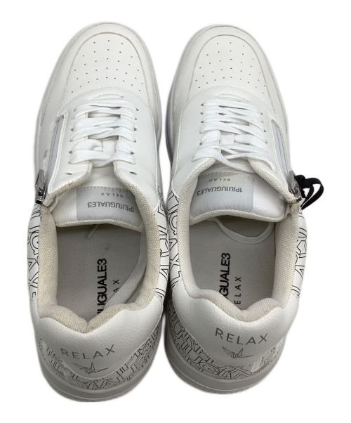 1PIU1UGUALE3 RELAX（ウノピゥウノウグァーレトレ リラックス）1PIU1UGUALE3 RELAX (ウノピゥウノウグァーレトレ リラックス) モノグラムコートスニーカー ホワイト サイズ:29の古着・服飾アイテム