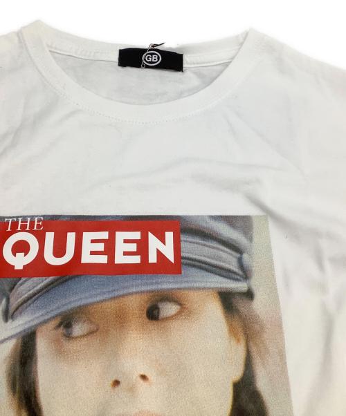 GB by BABA（ジービ バイ ババ）GB by BABA (ジービ バイ ババ) プリントTシャツ　GB S/S Tee QUEEN　小泉今日子コラボ ホワイト サイズ:L 未使用品の古着・服飾アイテム
