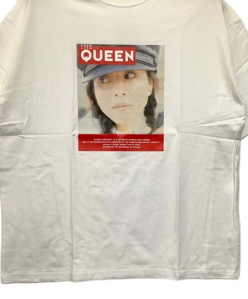 GB by BABA（ジービ バイ ババ）GB by BABA (ジービ バイ ババ) プリントTシャツ　GB S/S Tee QUEEN　小泉今日子コラボ ホワイト サイズ:L 未使用品の古着・服飾アイテム