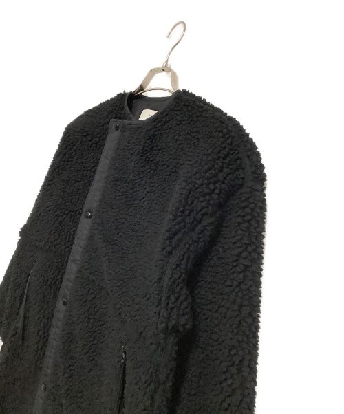 HYKE（ハイク）HYKE (ハイク) オーバーサイズボアロングコート ブラック サイズ:1の古着・服飾アイテム