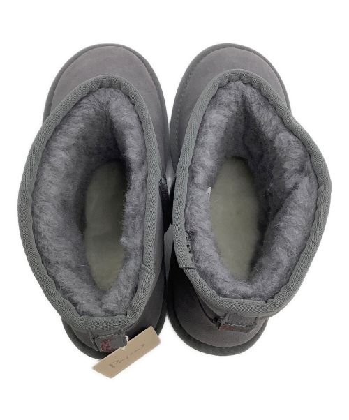 PAPAS（パパス）PAPAS (パパス) ムートンブーツ グレー サイズ:43の古着・服飾アイテム