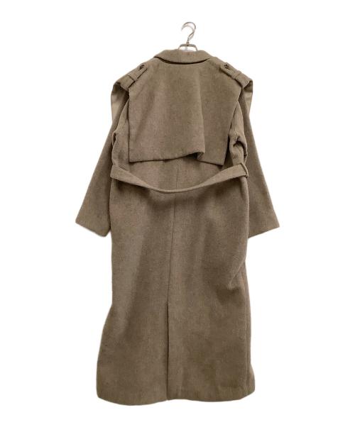 RIM.ARK（リムアーク）RIM.ARK (リムアーク) シングルフェースウールコート ブラウン サイズ:36の古着・服飾アイテム