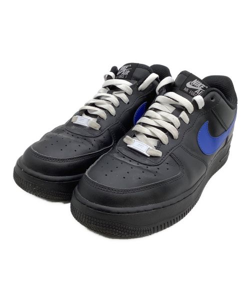 NIKE（ナイキ）NIKE (ナイキ) ローカットスニーカー　AIR FORCE1 ブラック×ブルー サイズ:27の古着・服飾アイテム