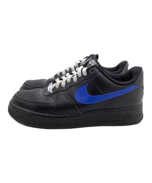 NIKE（ナイキ）NIKE (ナイキ) ローカットスニーカー　AIR FORCE1 ブラック×ブルー サイズ:27の古着・服飾アイテム