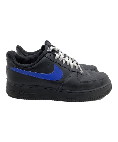 NIKE（ナイキ）NIKE (ナイキ) ローカットスニーカー　AIR FORCE1 ブラック×ブルー サイズ:27の古着・服飾アイテム