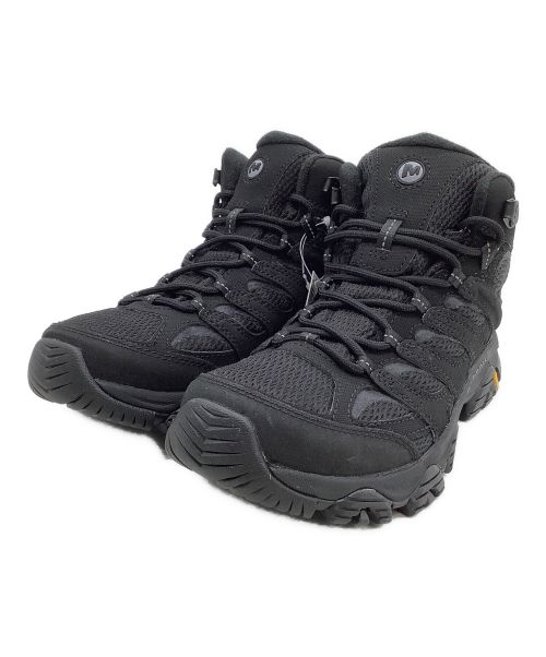 MERRELL（メレル）MERRELL (メレル) ミッドカットスニーカー モアブ3シンセティックミッドゴアテックス ブラック サイズ:26.5 未使用品の古着・服飾アイテム