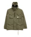 ）の古着「フーデッドミリタリージャケット」｜カーキ